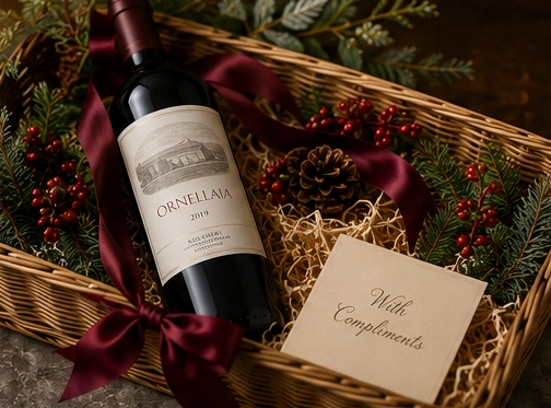 Simple wine gift setup for budget-friendly client gifting