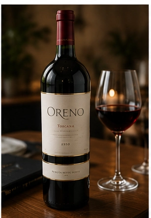 Wine gift with thank-you card for a client