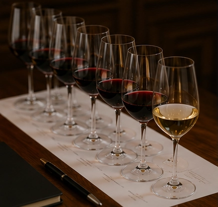 Wine gift setup for a higher corporate gift budget