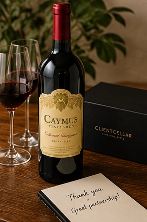 Wine bottle and gift box for corporate gifting